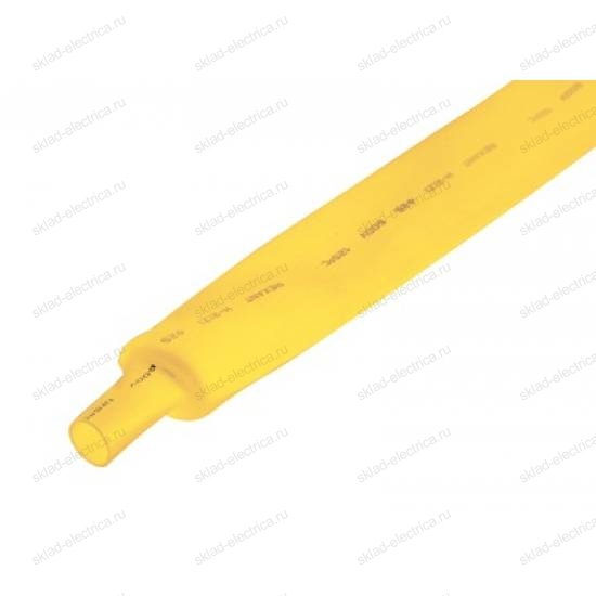 Трубка термоусадочная ТУТ 5,0 / 2,5 мм желтая (1м) 