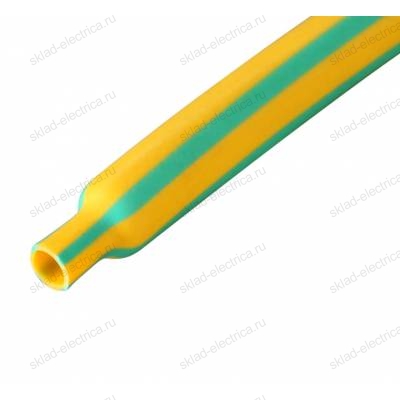 Трубка термоусадочная ТУТ 3,0 / 1,5 мм желто-зеленая (1м) 