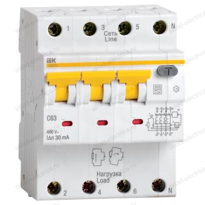 АВДТ 34 C10 10мА - Автоматический выключатель дифференциального тока IEK