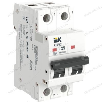 ARMAT Автоматический выключатель M06N-DC 2P L 25А IEK