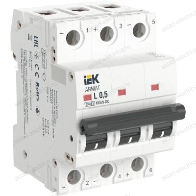 ARMAT Автоматический выключатель M06N-DC 3P L 0,5А IEK