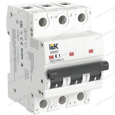 ARMAT Автоматический выключатель M06N-DC 3P K 1А IEK