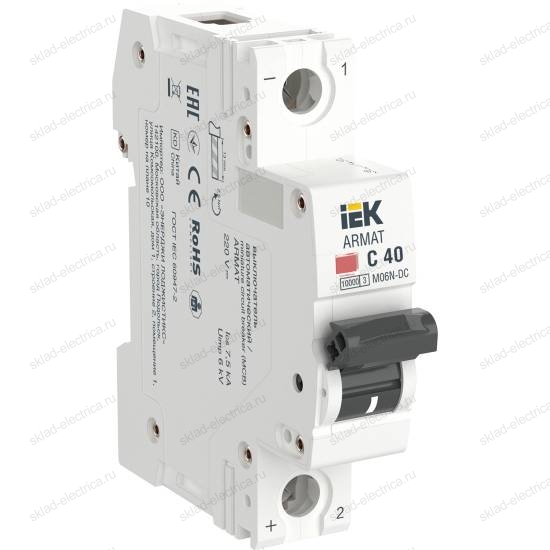 ARMAT Автоматический выключатель M06N-DC 1P C 40А IEK