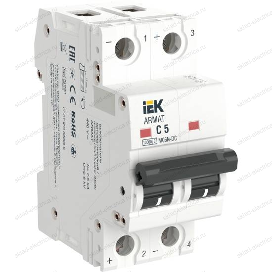 ARMAT Автоматический выключатель M06N-DC 2P C 5А IEK