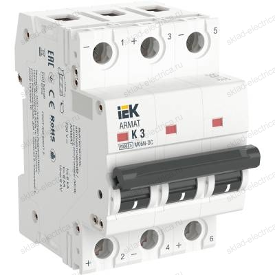 ARMAT Автоматический выключатель M06N-DC 3P K 3А IEK