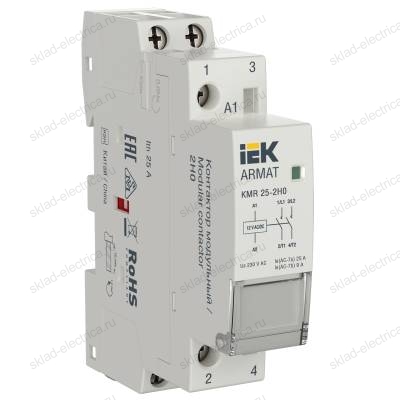 ARMAT Контактор модульный KMR 25А 12В AC/DC 2НО IEK