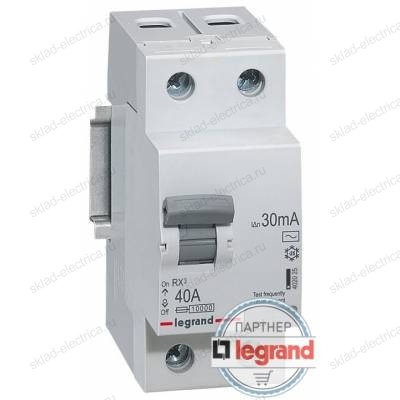 Автоматический выключатель дифференциального тока АВДТ 20А 30мА Legrand 419403