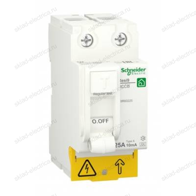 УЗО Schneider Electric Resi9 2P 25А, 10 мА ( A ), R9R60225