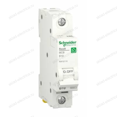 Автоматический выключатель Schneider Electric Resi9 1P 10А (B) 6кА, R9F02110