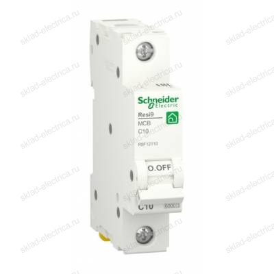 Автоматический выключатель Schneider Electric Resi9 1P 10А (C) 6кА, R9F12110