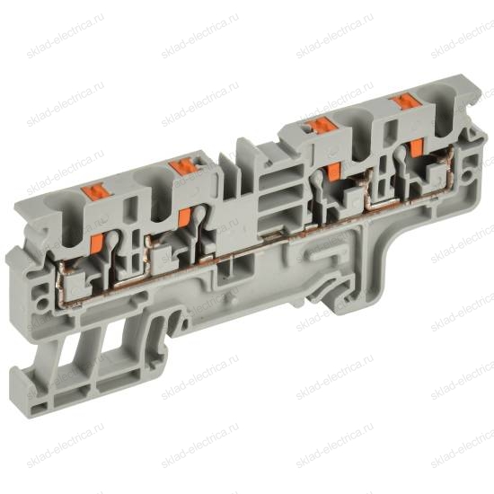 Колодка клеммная CP-MC 4 вывода 4мм2 серая IEK