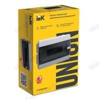 UNION Compact Корпус пластиковый ЩРВ-П-12 IP41 черная прозрачная дверь IEK