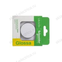 Светорегулятор поворотный 300Вт в сборе белый Glossa Schneider Electric GSL000134