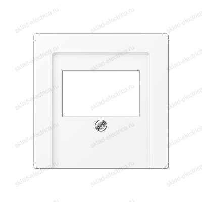 JUNG A Flow/A 550 Белый матовый Накладка на USB зарядные устройства и TAE-розетки; с видимым винтом