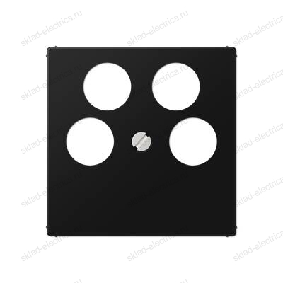 JUNG A Flow/A 550 Черный матовый Крышка для TV-SAT розетки с 4-мя гнёздами