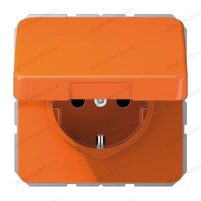 JUNG CD 500/CD plus Оранжевая Крышка откидная для розеток и изделий 50х50