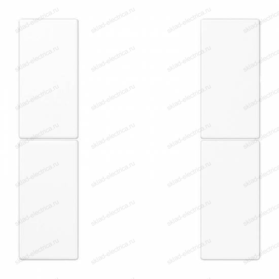 JUNG KNX Белый комплект накладок на кнопочный модуль 2гр