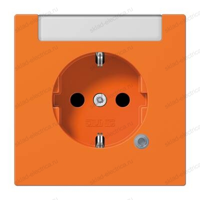 JUNG SCHUKO®-розетка 16 A / 250 B ~с индикатором напряжения (светодиод), оранжевый