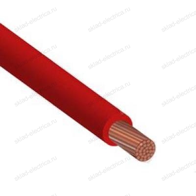 Провод силовой ПВ3 (ПуГВ) 1х25 красный многопроволочный (гибкий)