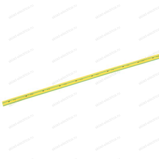 Трубка термоусадочная ТТУ нг-LS 50/25 желто-зеленая (1м) IEK