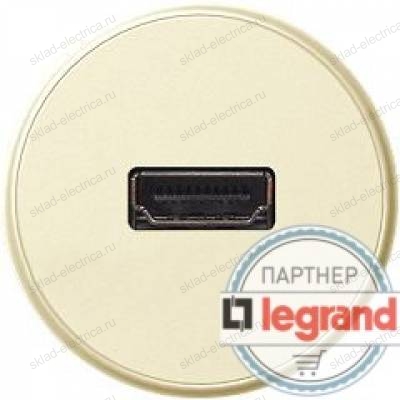 Розетка HDMI Legrand Celiane (слоновая кость) 67317 - 66288 - 80251