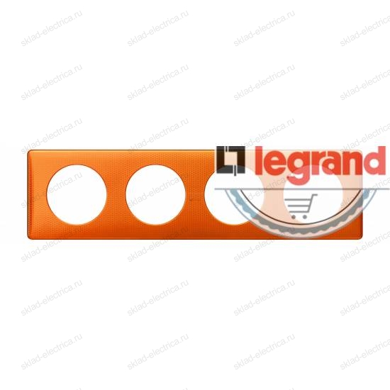 Рамка четырехместная Legrand Celiane оранж пунктум 68764