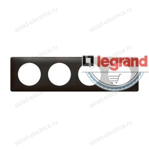 Рамка четырехместная Legrand Celiane карбон 68984