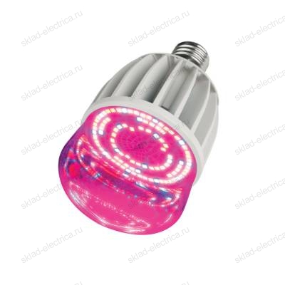 LED-M80-20W-SP-E27-CL ALS55WH Лампа светодиодная для растений. IP54. Форма M. прозрачная колба. Материал корпуса алюминий.