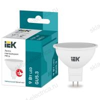 Лампа светодиодная MR16 софит 9Вт 230В 4000К GU5.3 IEK