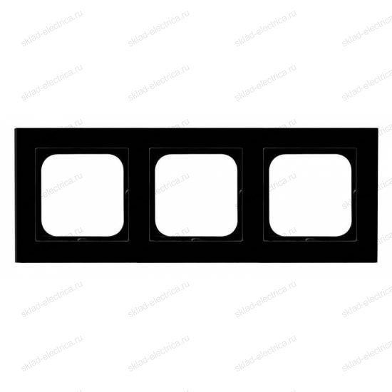 Ospel Sonata стекло черное рамка 3-ая, толщина 6 мм (без внутр вставки)