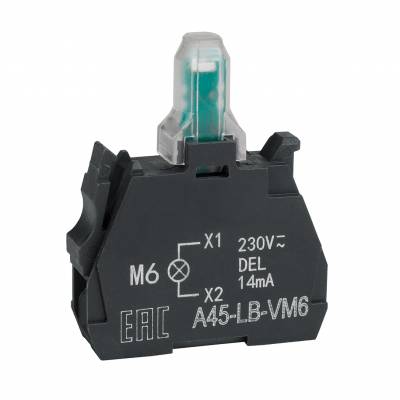 Световой блок OptiSignal D22 A45-LB-VM6 синий 230-240VAC ZBVM6