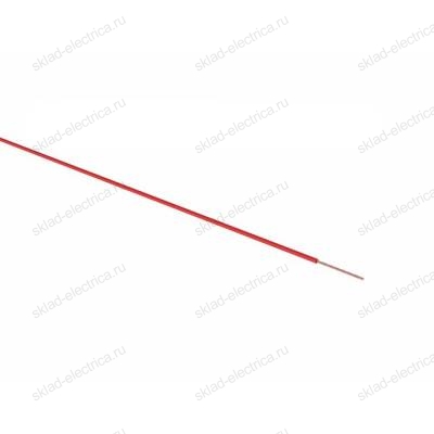 Провод ПГВА 1х0.75 мм² (бухта 100 м) красный REXANT