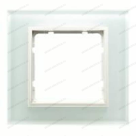 Рамка одинарная Berker B.7 Glass белое стекло 10116909