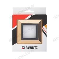 Рамка из металла, "Avanti", золотая, 2 модуля