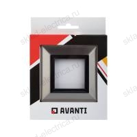 Рамка из металла, "Avanti", никелированная, 2 модуля