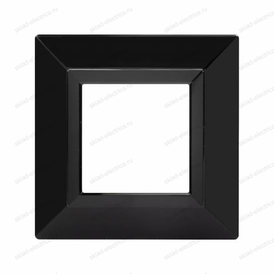 Рамка из металла, "Avanti", черная, 2 модуля