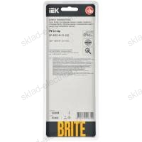 BRITE Рамка 3-местная РУ-3-1-Бр металл черный RE IEK