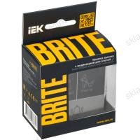 BRITE Кнопка звонка с индикацией для отелей 10А ВС10-1-9-БрС сталь IEK