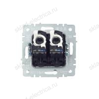 BRITE Розетка компьютерная двойная кат.5E RJ45 РК10-2-БрЖ жемчуг IEK