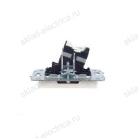 BRITE Розетка компьютерная двойная кат.5E RJ45 РК10-2-БрЖ жемчуг IEK