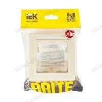 BRITE Рамка 1-местная IP44Р У-1-БрКр-44 бежевый IEK