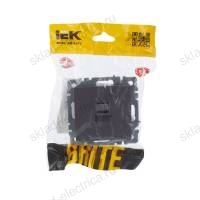 BRITE Розетка компьютерная RJ45 кат.5E РК10-БрС сталь IEK