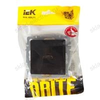 BRITE Розетка HDMI РHDMI-0-БрЧ черный IEK