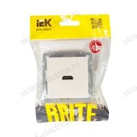 BRITE Розетка HDMI РHDMI-0-БрЖ жемчуг IEK