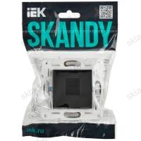 SKANDY Розетка компьютерная RJ45 кат.5E SK-K01Bl черный IEK