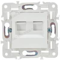 SKANDY Розетка компьютерная двойная RJ45 кат.5E SK-K03W арктический белый IEK