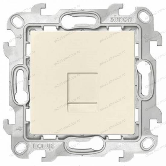 Розетка компьютерная RJ45 кат 5e UTP Simon 24 Harmonie, слоновая кость