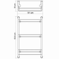K-2033 Полка стеклянная тройная
