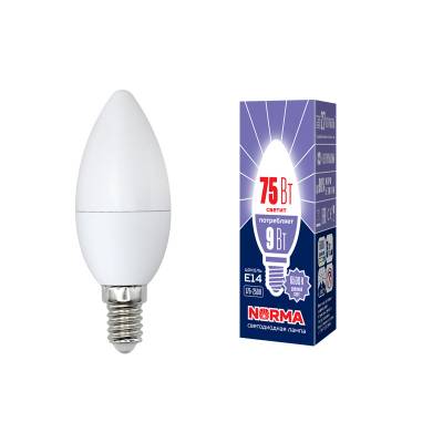 LED-C37-9W/DW/E14/FR/NR картон