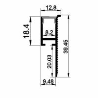 Профиль WALL-FANTOM-BENT-W10-SIDE-2000 ANOD (Arlight, Алюминий)